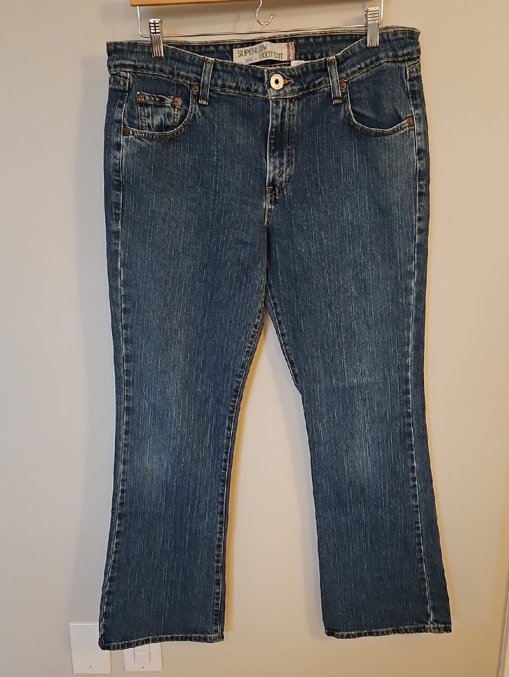 Levi's 518 Women's Superlow Boot Cut Jeans - Blue Denim